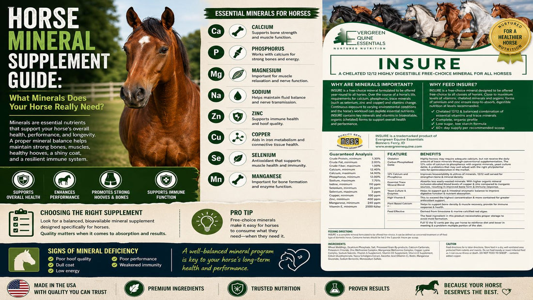 horse mineral supplement, trace minerals for horses