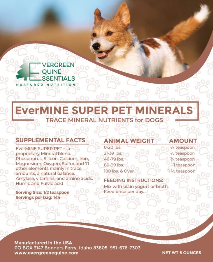 Dog Mineral & Digestive Supplement | Evermine Super Pet